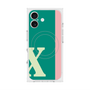 プレミアムスクエアケース with MagSafe［ オリジナル - initial color line - X green ］