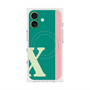 プレミアムスクエアケース with MagSafe［ オリジナル - initial color line - X green ］