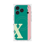 プレミアムスクエアケース with MagSafe［ オリジナル - initial color line - X green ］