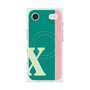 プレミアムスクエアケース with MagSafe［ オリジナル - initial color line - X green ］