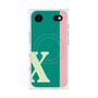 プレミアムスクエアケース with MagSafe［ オリジナル - initial color line - X green ］