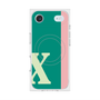 プレミアムスクエアケース with MagSafe［ オリジナル - initial color line - X green ］