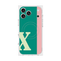 プレミアムスクエアケース with MagSafe［ オリジナル - initial color line - X green ］