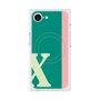 プレミアムスクエアケース with MagSafe［ オリジナル - initial color line - X green ］