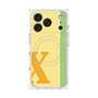プレミアムスクエアケース with MagSafe［ オリジナル - initial color line - X yellow ］