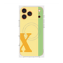 プレミアムスクエアケース with MagSafe［ オリジナル - initial color line - X yellow ］