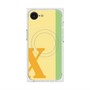 プレミアムスクエアケース with MagSafe［ オリジナル - initial color line - X yellow ］