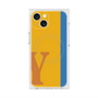 プレミアムスクエアケース with MagSafe［ オリジナル - initial color line - Y orange ］