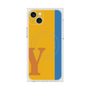 プレミアムスクエアケース with MagSafe［ オリジナル - initial color line - Y orange ］