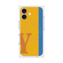 プレミアムスクエアケース with MagSafe［ オリジナル - initial color line - Y orange ］