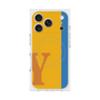 プレミアムスクエアケース with MagSafe［ オリジナル - initial color line - Y orange ］