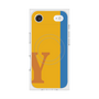 プレミアムスクエアケース with MagSafe［ オリジナル - initial color line - Y orange ］