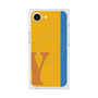 プレミアムスクエアケース with MagSafe［ オリジナル - initial color line - Y orange ］