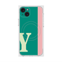 プレミアムスクエアケース with MagSafe［ オリジナル - initial color line - Y green ］
