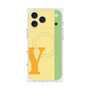 プレミアムスクエアケース with MagSafe［ オリジナル - initial color line - Y yellow ］