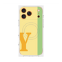プレミアムスクエアケース with MagSafe［ オリジナル - initial color line - Y yellow ］
