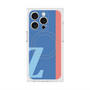 プレミアムスクエアケース with MagSafe［ オリジナル - initial color line - Z blue ］