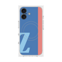 プレミアムスクエアケース with MagSafe［ オリジナル - initial color line - Z blue ］