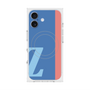 プレミアムスクエアケース with MagSafe［ オリジナル - initial color line - Z blue ］