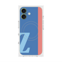 プレミアムスクエアケース with MagSafe［ オリジナル - initial color line - Z blue ］