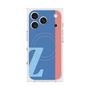 プレミアムスクエアケース with MagSafe［ オリジナル - initial color line - Z blue ］