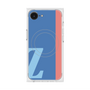 プレミアムスクエアケース with MagSafe［ オリジナル - initial color line - Z blue ］