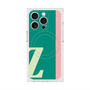 プレミアムスクエアケース with MagSafe［ オリジナル - initial color line - Z green ］