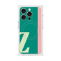 プレミアムスクエアケース with MagSafe［ オリジナル - initial color line - Z green ］