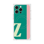 プレミアムスクエアケース with MagSafe［ オリジナル - initial color line - Z green ］