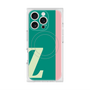 プレミアムスクエアケース with MagSafe［ オリジナル - initial color line - Z green ］