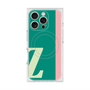 プレミアムスクエアケース with MagSafe［ オリジナル - initial color line - Z green ］