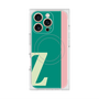 プレミアムスクエアケース with MagSafe［ オリジナル - initial color line - Z green ］