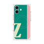 プレミアムスクエアケース with MagSafe［ オリジナル - initial color line - Z green ］
