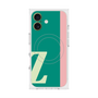 プレミアムスクエアケース with MagSafe［ オリジナル - initial color line - Z green ］