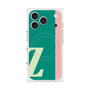 プレミアムスクエアケース with MagSafe［ オリジナル - initial color line - Z green ］