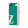 プレミアムスクエアケース with MagSafe［ オリジナル - initial color line - Z green ］