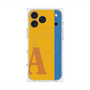 プレミアムスクエアケース with MagSafe［ オリジナル - initial color line - A orange ］