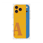 プレミアムスクエアケース with MagSafe［ オリジナル - initial color line - A orange ］