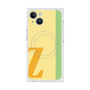 プレミアムスクエアケース with MagSafe［ オリジナル - initial color line - Z yellow ］