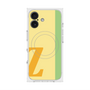プレミアムスクエアケース with MagSafe［ オリジナル - initial color line - Z yellow ］