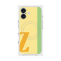 プレミアムスクエアケース with MagSafe［ オリジナル - initial color line - Z yellow ］