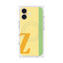 プレミアムスクエアケース with MagSafe［ オリジナル - initial color line - Z yellow ］