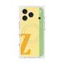 プレミアムスクエアケース with MagSafe［ オリジナル - initial color line - Z yellow ］