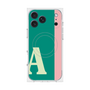 プレミアムスクエアケース with MagSafe［ オリジナル - initial color line - A green ］