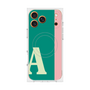 プレミアムスクエアケース with MagSafe［ オリジナル - initial color line - A green ］