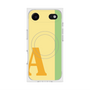 プレミアムスクエアケース with MagSafe［ オリジナル - initial color line - A yellow ］