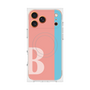 プレミアムスクエアケース with MagSafe［ オリジナル - initial color line - B pink ］