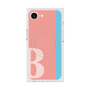 プレミアムスクエアケース with MagSafe［ オリジナル - initial color line - B pink ］