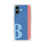 プレミアムスクエアケース with MagSafe［ オリジナル - initial color line - B blue ］