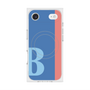 プレミアムスクエアケース with MagSafe［ オリジナル - initial color line - B blue ］